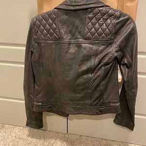 AllSaints Women’s Cargo Leather Jacket size US 0